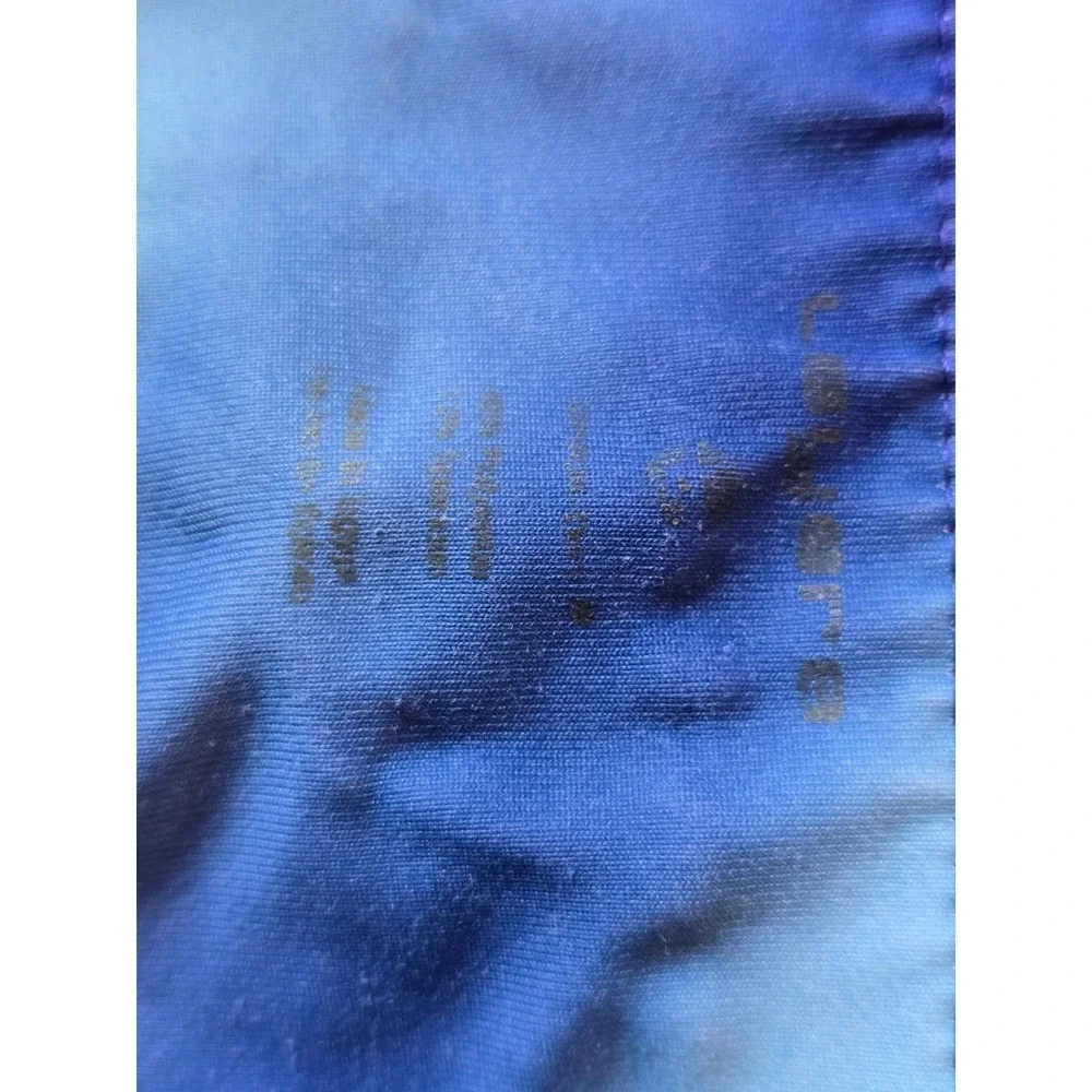 Kyodan Womens Blue Teal Ombre Capri Leggings Size L Activewear Yoga Pants